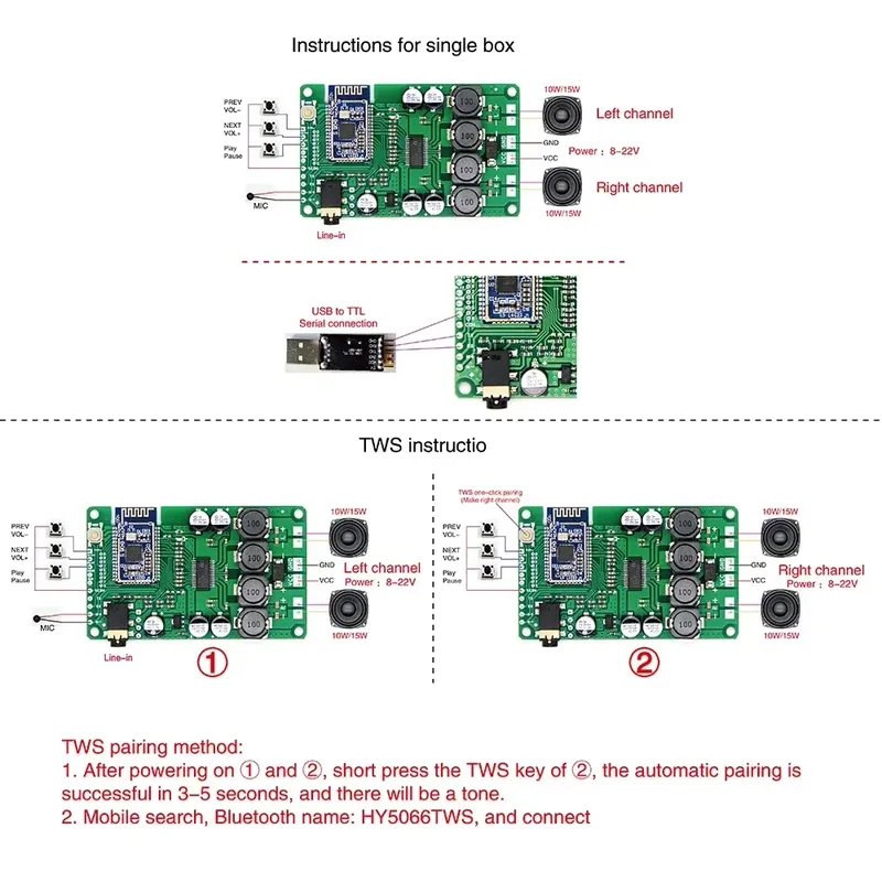 Papan Penguat Daya Bluetooth 5 - Power Tools With Names ulasan dan harga